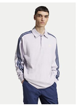 adidas Polo adicolor Rugby JC9916 Fioletowy Regular Fit ze sklepu MODIVO w kategorii T-shirty męskie - zdjęcie 178239044