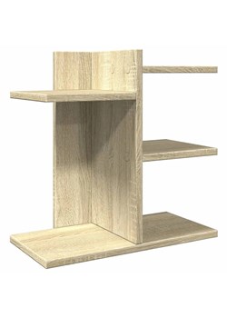 Skandynawska nadstawka na biurko z półkami dab sonoma - Xeta ze sklepu Edinos.pl w kategorii Meble biurowe - zdjęcie 178244053