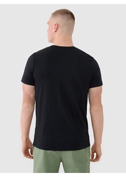 Męski t-shirt z nadrukiem 4F 4FWSS25TTSHM1974 - czarny ze sklepu Sportstylestory.com w kategorii T-shirty męskie - zdjęcie 178253364