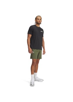 Męskie spodenki dresowe Under Armour UA Icon Fleece Short Taping - zielone ze sklepu Sportstylestory.com w kategorii Spodenki męskie - zdjęcie 178253370