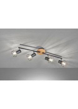 FISCHER &amp; HONSEL Lampa sufitowa "Ran" w kolorze jasnobrązowo-szarym - 60 x 11 cm ze sklepu Limango Polska w kategorii Oświetlenie - zdjęcie 178254493