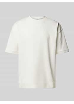 T-shirt o kroju oversized z okrągłym,prążkowanym dekoltem ze sklepu Peek&Cloppenburg  w kategorii T-shirty męskie - zdjęcie 178258060