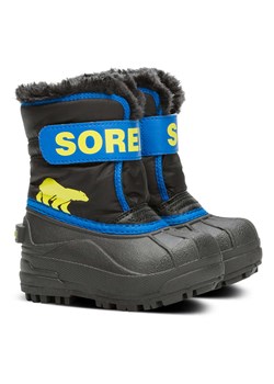 Sorel Botki zimowe &quot;Snow Commander&quot; w kolorze czarno-niebieskim ze sklepu Limango Polska w kategorii Buty zimowe dziecięce - zdjęcie 178259510