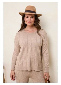 Curvy Lady Sweter w kolorze jasnobrązowym ze sklepu Limango Polska w kategorii Swetry damskie - zdjęcie 178260112