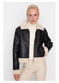 trendyol Kurtka przejściowa w kolorze czarno-kremowym ze sklepu Limango Polska w kategorii Kurtki damskie - zdjęcie 178260693