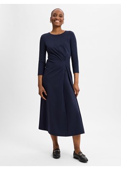 Weekend Max Mara Sukienka damska - Balenio Kobiety Sztuczne włókno granatowy jednolity - id: 736462-0001-09940 - marki Max Mara - 178261433 Weekend Max Mara Sukienka damska - Balenio Kobiety Sztuczne włókno granatowy jednolity ze sklepu vangraaf w kategorii Sukienki - zdjęcie 178261433