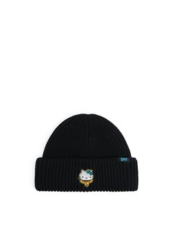 Cropp - Czapka beanie z naszywką Hello Kitty - czarny ze sklepu Cropp w kategorii Czapki zimowe męskie - zdjęcie 178261530