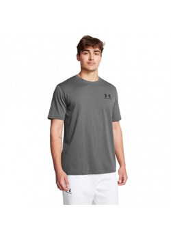 Męski t-shirt z nadrukiem Under Armour UA M Sportstyle LC SS - szary ze sklepu Sportstylestory.com w kategorii T-shirty męskie - zdjęcie 178263462