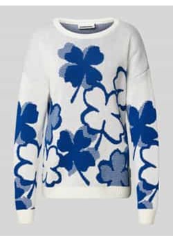 Sweter z dzianiny z okrągłym dekoltem model ‘OLESSYAA CLOVER’ ze sklepu Peek&Cloppenburg  w kategorii Swetry damskie - zdjęcie 178273684