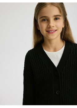 Reserved - Kardigan na guziki - czarny ze sklepu Reserved w kategorii Swetry dziewczęce - zdjęcie 178276780