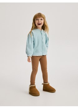 Reserved - Welurowa bluza - jasnoniebieski ze sklepu Reserved w kategorii Bluzy dziewczęce - zdjęcie 178279020