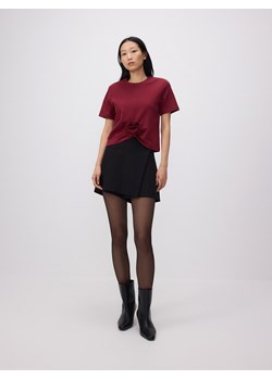 Reserved - T-shirt z różą - bordowy ze sklepu Reserved w kategorii Bluzki damskie - zdjęcie 178281224