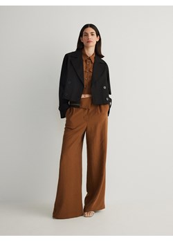 Reserved - Krótki trencz - czarny ze sklepu Reserved w kategorii Kurtki damskie - zdjęcie 178281972