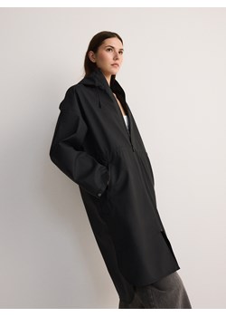 Reserved - Płaszcz z kapturem - czarny ze sklepu Reserved w kategorii Płaszcze damskie - zdjęcie 178282773