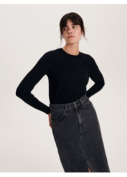 Reserved - Sweter z wiskozą - czarny ze sklepu Reserved w kategorii Swetry damskie - zdjęcie 178284992