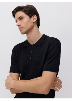 Reserved - Sweter polo - czarny ze sklepu Reserved w kategorii Swetry męskie - zdjęcie 178286153
