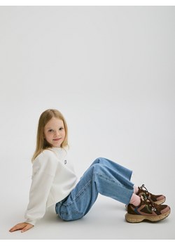 Reserved - Bluza z aplikacją - złamana biel ze sklepu Reserved w kategorii Bluzy dziewczęce - zdjęcie 178291013