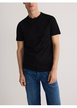 Reserved - T-shirt regular fit - czarny ze sklepu Reserved w kategorii T-shirty męskie - zdjęcie 178291812