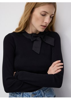 Reserved - Sweter z ozdobną kokardą - czarny ze sklepu Reserved w kategorii Swetry damskie - zdjęcie 178293031