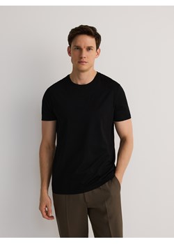 Reserved - T-shirt slim fit z modalem - czarny ze sklepu Reserved w kategorii T-shirty męskie - zdjęcie 178293621
