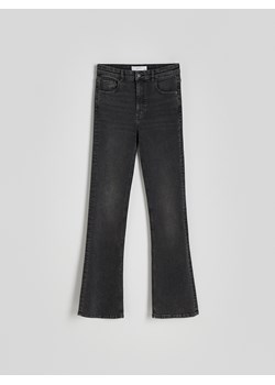 Reserved - Jeansy flare high waist - szary ze sklepu Reserved w kategorii Jeansy damskie - zdjęcie 178298622