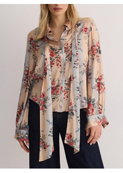 Reserved - Koszula z ozdobnym wiązaniem - wielobarwny ze sklepu Reserved w kategorii Koszule damskie - zdjęcie 178299290