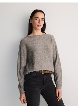 Reserved - Sweter z metaliczną nitką - brązowy ze sklepu Reserved w kategorii Swetry damskie - zdjęcie 178299943