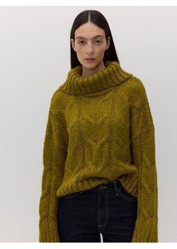 Reserved - Sweter z golfem - zielony ze sklepu Reserved w kategorii Swetry damskie - zdjęcie 178301364