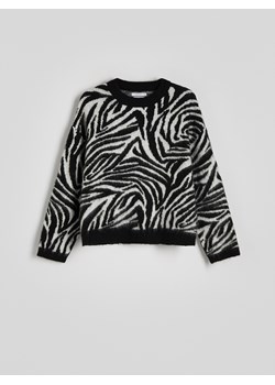 Reserved - Sweter w zwierzęcy wzór - wielobarwny ze sklepu Reserved w kategorii Swetry damskie - zdjęcie 178301821