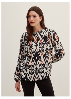 STEFANEL Bluzka w kolorze biało-czarnym ze sklepu Limango Polska w kategorii Bluzki damskie - zdjęcie 178303632