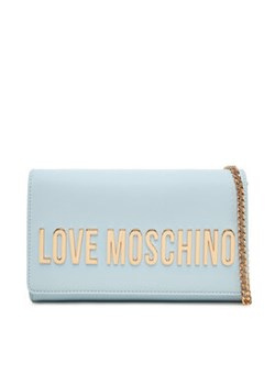 LOVE MOSCHINO Torebka JC4103PP1MKD0712 Błękitny ze sklepu MODIVO w kategorii Kopertówki - zdjęcie 178311240