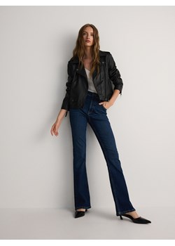 Reserved - Jeansy flare high waist - granatowy ze sklepu Reserved w kategorii Jeansy damskie - zdjęcie 178319622