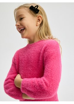 Reserved - Sweter z ozdobnej dzianiny - fioletowy ze sklepu Reserved w kategorii Swetry dziewczęce - zdjęcie 178321064