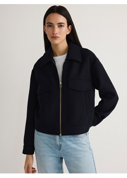 Reserved - Kurtka z wełną - granatowy ze sklepu Reserved w kategorii Kurtki damskie - zdjęcie 178321993