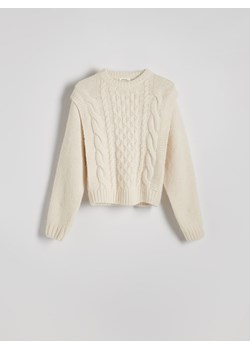 Reserved - Sweter z wełną - złamana biel ze sklepu Reserved w kategorii Swetry damskie - zdjęcie 178322043