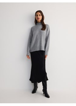 Reserved - Sweter z kontrastową wstawką - szary ze sklepu Reserved w kategorii Swetry damskie - zdjęcie 178322281