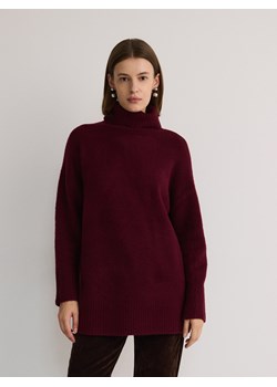 Reserved - Sweter z golfem - ciemnofioletowy ze sklepu Reserved w kategorii Swetry damskie - zdjęcie 178322713