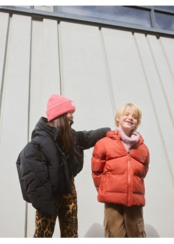 Reserved - Krótka kurtka z kapturem - czarny ze sklepu Reserved w kategorii Kurtki dziewczęce - zdjęcie 178323090