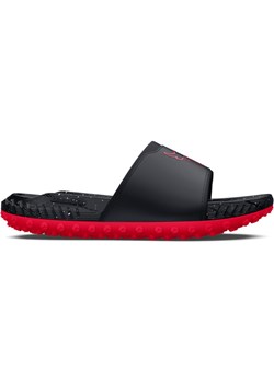 Klapki uniseks Under Armour Project Rock 3 UFC Slides - czarne ze sklepu Sportstylestory.com w kategorii Klapki męskie - zdjęcie 178324364