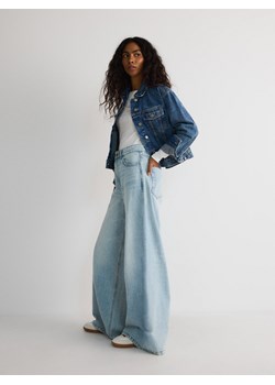 Reserved - Jeansy wide leg z wysokim stanem - niebieski ze sklepu Reserved w kategorii Jeansy damskie - zdjęcie 178326940
