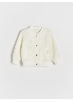 Reserved - Bluza z imitacji baranka - złamana biel ze sklepu Reserved w kategorii Bluzy dziewczęce - zdjęcie 178327594