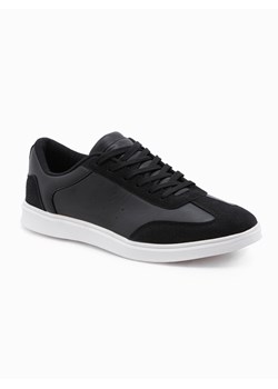 Męskie buty sneakersy  – czarne V-2 OM-FOCS-0104 ze sklepu Edoti w kategorii Trampki męskie - zdjęcie 178328681