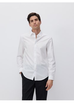 Reserved - Bawełniana koszula slim fit - biały ze sklepu Reserved w kategorii Koszule męskie - zdjęcie 178335331