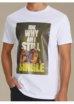 Sinsay - Koszulka Shrek - biały ze sklepu Sinsay w kategorii T-shirty męskie - zdjęcie 178338852