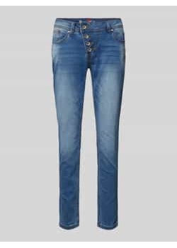 Jeansy o skróconym kroju slim fit model ‘Malibu’ ze sklepu Peek&Cloppenburg  w kategorii Jeansy damskie - zdjęcie 178339064
