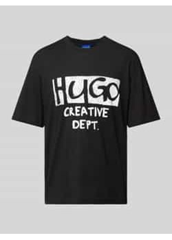 T-shirt z nadrukiem z logo model ‘Nugocrea’ ze sklepu Peek&Cloppenburg  w kategorii T-shirty męskie - zdjęcie 178339182