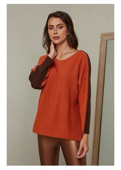 Joséfine Sweter &quot;Dorog&quot; w kolorze granatowo-pomarańczowym ze sklepu Limango Polska w kategorii Swetry damskie - zdjęcie 178340214