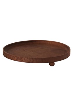 OYOY living design Taca &quot;Inka&quot; w kolorze brązowym - wys. 4,7 x Ø 30 cm ze sklepu Limango Polska w kategorii Tace - zdjęcie 178342100