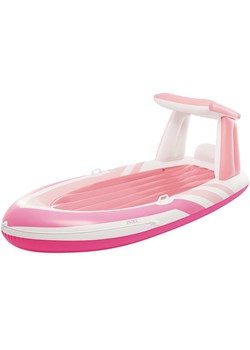 Intex Dmuchany materac w kolorze różowo-białym - 244 x 97 x 119 cm ze sklepu Limango Polska w kategorii Pufy i siedziska - zdjęcie 178342210