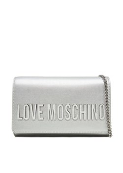 LOVE MOSCHINO Torebka JC4103PP1MKD196B Srebrny ze sklepu MODIVO w kategorii Kopertówki - zdjęcie 178342341